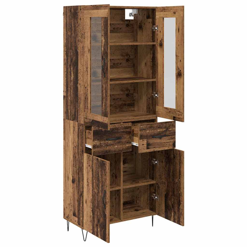 Highboard Reclaimed Wood 69.5 x 34 x 90 cm Particle Board