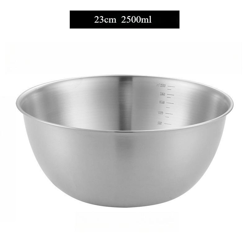 

Набор мисок из нержавеющей стали Универсальный для лапши, супов и многого другого Нержавеющая сталь 304 Идеально подходит для приготовления пищи, выпечки, хранения продуктов 23cm серебряный