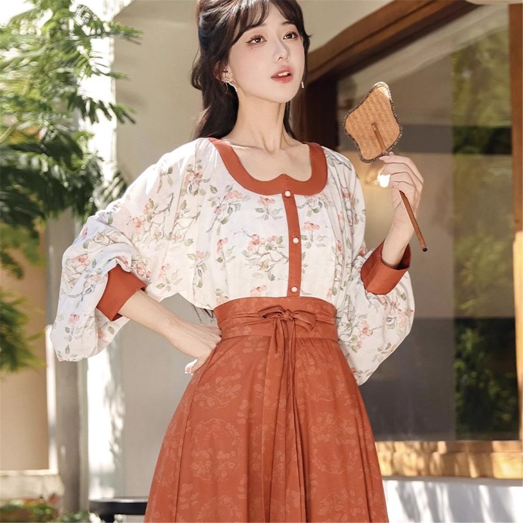 Chinese Song Dynasty Style Hanfu For Women's Temperament Hanfu Set Daily Set