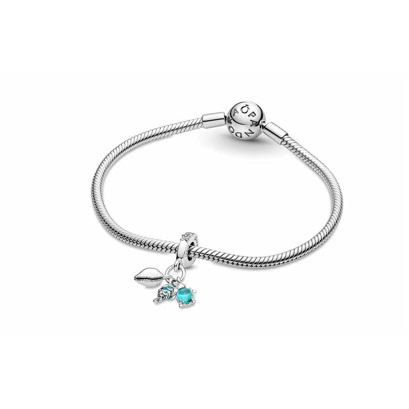 Pandora MOMENTS fashionable and versatile trendy fish, turtle and conch three-in-one #lucky 925 silver accessories for women 791697C01