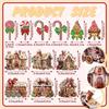 24PCS/Set Wooden Christmas Tree Ornaments DIY Hanging String Craft Xmas Atmosphere Christmas Pendants Party Supplies