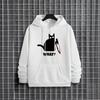 2025 New Trendy Male Funny Cartoon Cat Mens Autumn Winter Hooded Sweatshirt Urban Streetwear Casual Fashion Warm Hoody Outwear