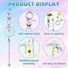 20 Pieces Keychain Bead Set with Lobster Clasps Portable for Jewelry Designers and Hobbyists Daily Use Stylish Outfits