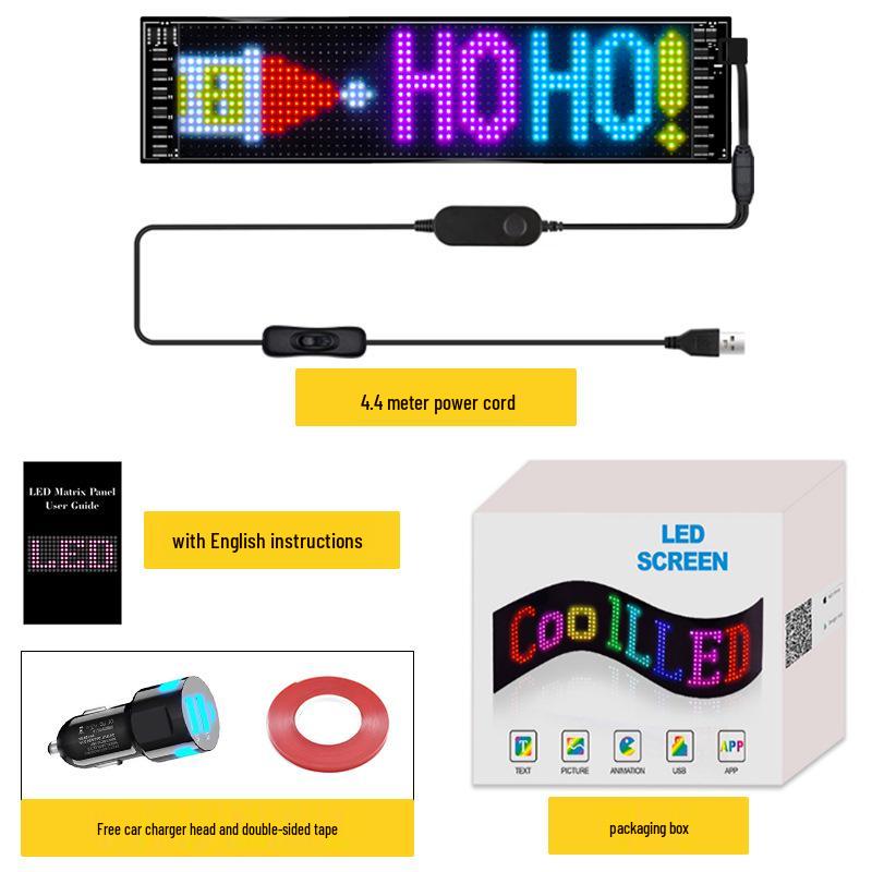 Vehicle LED Soft Screen: Bluetooth-Enabled Flexible Car Display