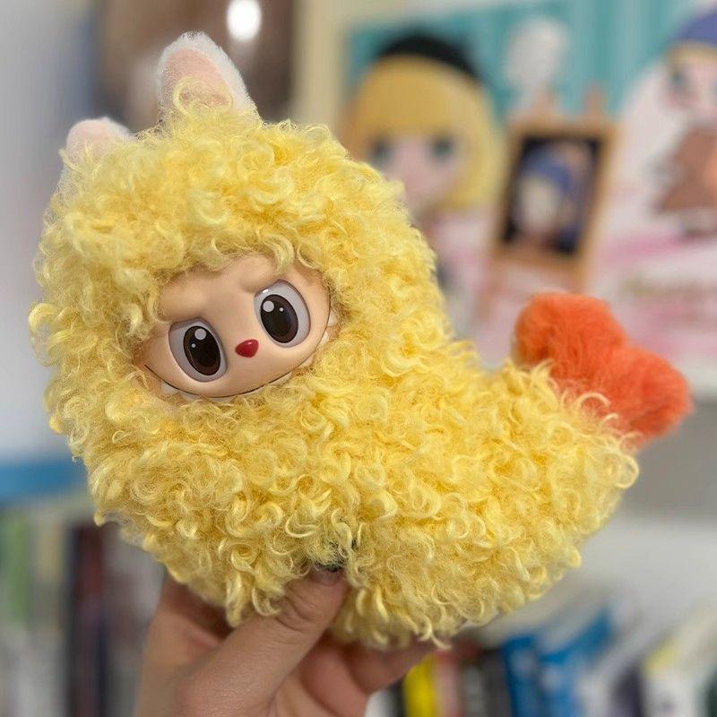 Cute Fried Shrimp Outfit Doll Clothes for Labubu Cartoon Cockroach Dinosaur Plush Clothes Clothes for Labubu V1 V2 V3 Dolls