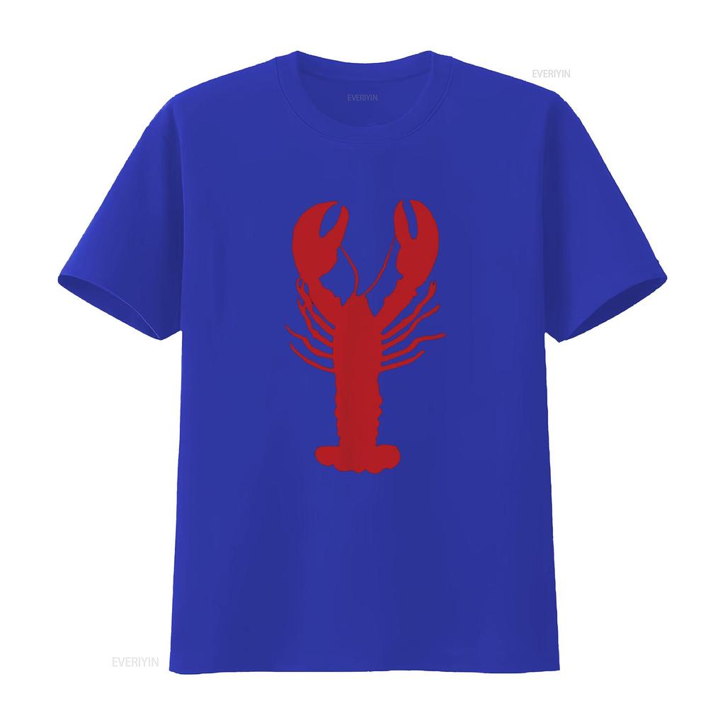 Lobster T Shirt for and Kids vintage Washed homme Unisex fashion Stretched designer clothes Top For Everyday Wear Casual