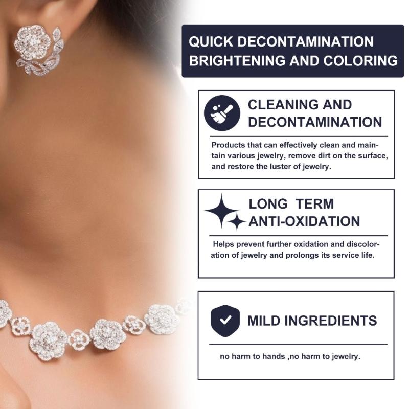Professionelle Schmuck-Dekontaminationslösung Schmuckreiniger für Gold- und Silberschmuck Marmorpflege