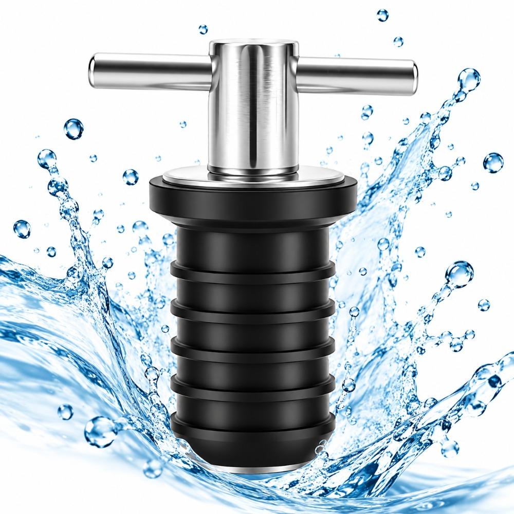 T-Shape Handle T-Shape Drain Plug 3/4Inch Marine Drain Plug Rubber Drain Plug  Marine Repair