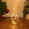 D5 LED Christmas Tree Lamp Small Crystal Decorative Iron Tree Night Light Desk Ornament for Gift Golden Table Lamp Warm Lights
