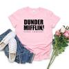 Dunder Mifflin Tişörtü Ofis Hediyesi Dwight Schrute Tişörtü Komik TV Şovu Tişörtü Dunder Mifflin Kağıt Şirketi Unisex Tişörtler Üstler