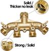 4Way Heavy Duty Brass Garden Hose Splitter Coupling Adapter Efficient Water Control Irrigation Watering Tap Tool Accessories