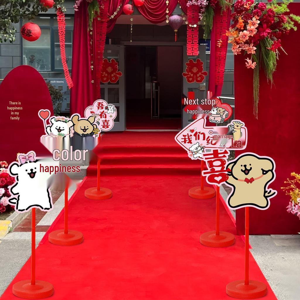 Komplettes Hochzeitsschilder-Set für ländlichen Innenhof und Gemeinschaftsdekoration