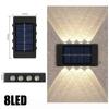 LED Solar Light Outdoor Lighting Waterproof Solar Wall Light for Courtyard Street Landscape Garden Decoration Wall Lamp