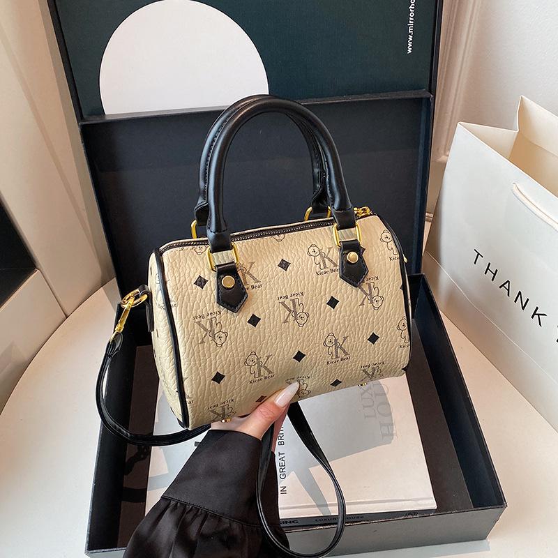 Damen Retro Luxuriöse Boston Schulter- und Crossbody Kissen-Tasche