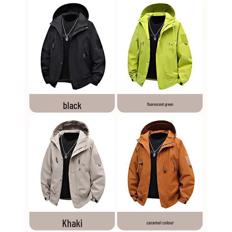 JEANSWEST Men's Hooded Windbreaker Jacket