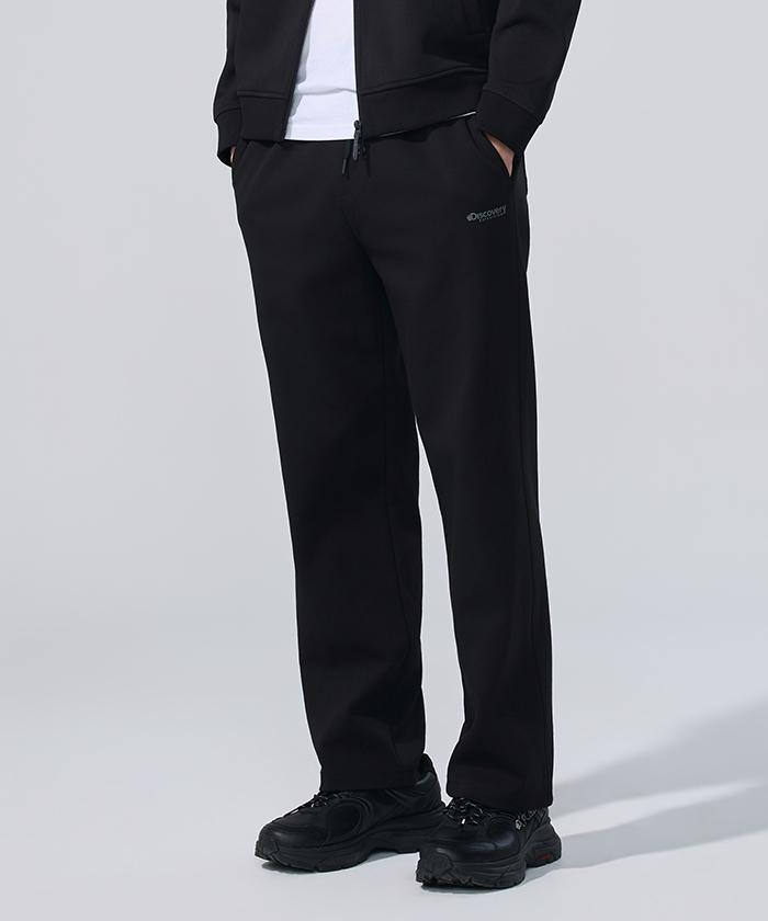 DISCOVERY EXPEDITION Men'S Tech Knit Training Loose Tapered Pants (Black)