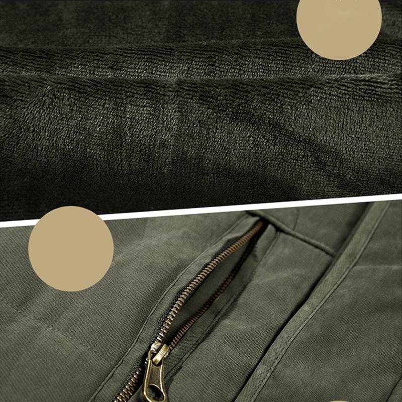 Autumn and Winter Men's Cotton-padded Jacket Mid-length Plus Velvet Thick Cotton-padded Jacket Casual Warm Quilted Jacket