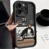 Case for iPhone 17 Pro Max 17e 12 Pro 15 Plus 16 Air 13 11 14 Phone Cover Coffee Shop Man