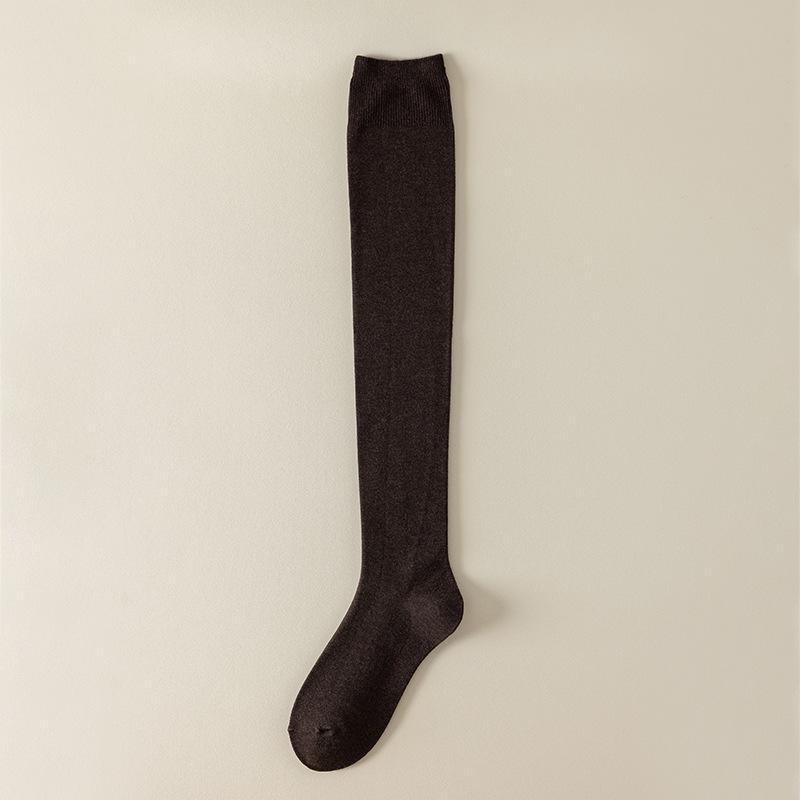 Wool Knee-high Socks for Women In Autumn and Winter, Thickened Warm Knee Protection Thigh Socks, Anti-slip and Anti-drop High Socks