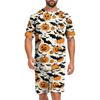 Men's Halloween Loungewear Pajama Set, Comfortable Sleepwear for Holiday Relaxation