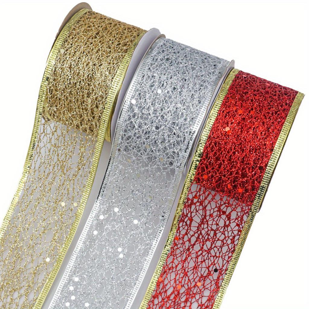 10 Yards Hollow Out Mesh Lace Ribbon Trimming for DIY Bow Crafts Edge Trim Party Festive Decoration