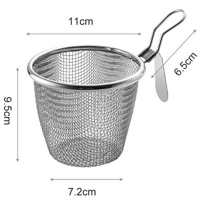 Stainless Steel Noodles Colander Mesh Strainer Pasta Basket Noodle Basket