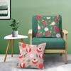 Fashionable Fruit Print Pattern Pillow Case Comfort Sofa Bed Silky Elegant Invisible Zipper Decorative Cushion Cover