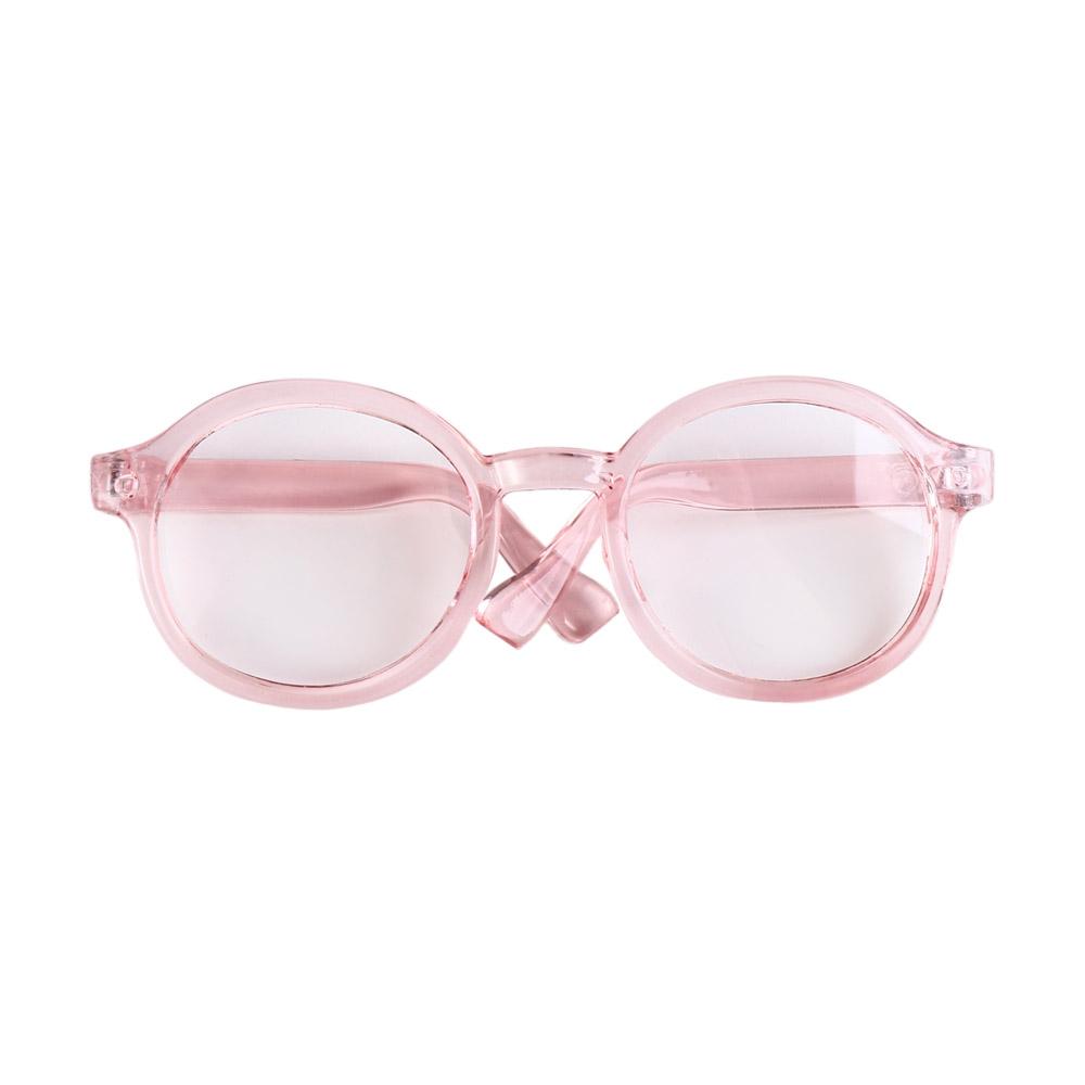 Accessory Transparent Plastic Glasses Plastic Transparent Round Transparent Glasses Round Miniature Round Glasses Children