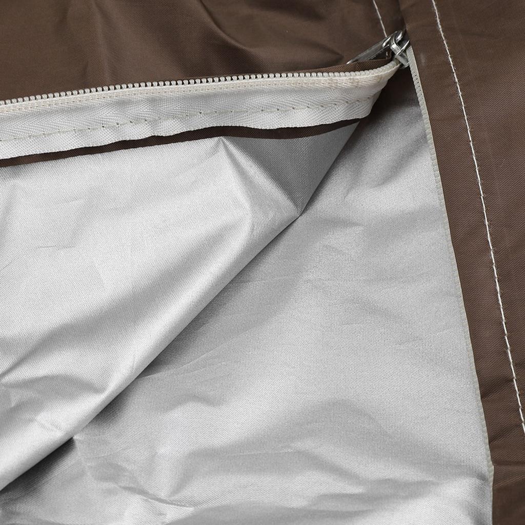 Wasserdichter staubdichter Möbelstuhl-Sofa-Schutzbezug für Gartenterrasse im Freien Beige Braun