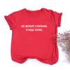 Women S Tshirt With Russian Letter Print Casual Summer Female T Shirt Tops Short Sleeve Hipster