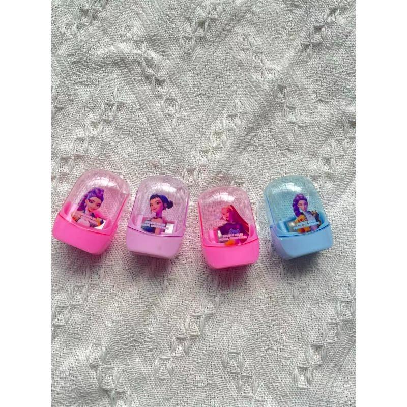 Latest KOREAN POP Devil Hunter Girl Sharpener Pencil Sharpener Student Stationery Compact and Lightweight Celebration Present