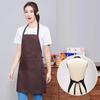 Adjustable Cooking Apron Waterproof and Oil Resistant Kitchen Chef Apron Dirt-resistant Smock Sleeveless Aprons with 2 Pockets