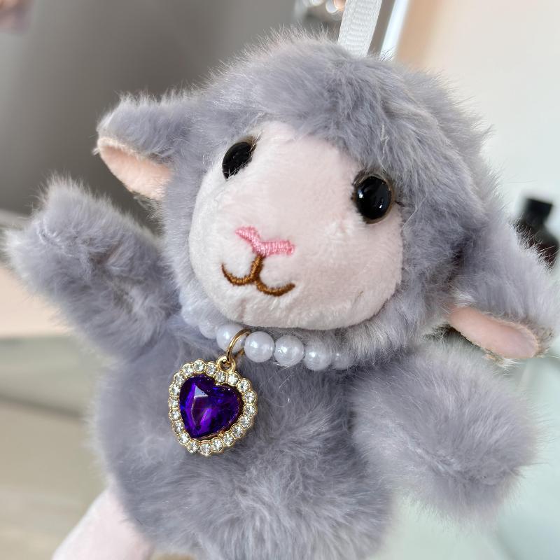 Cute Fluffy Lamb Plush Keychain With Boots Keyring Lovely Sheep Doll Keyring Bag Pendant Decoration For 2027 New Year Gifts