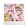 Macaron-Colored Christmas Tree Ornament Set: Painted Ball, Star, and Tree Topper Decorations