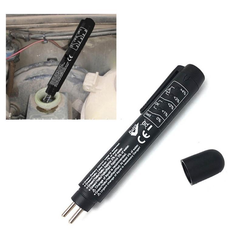 Brake Fluid Moisture Pen with 5 LED Indicators Auto Brake Testing Tool