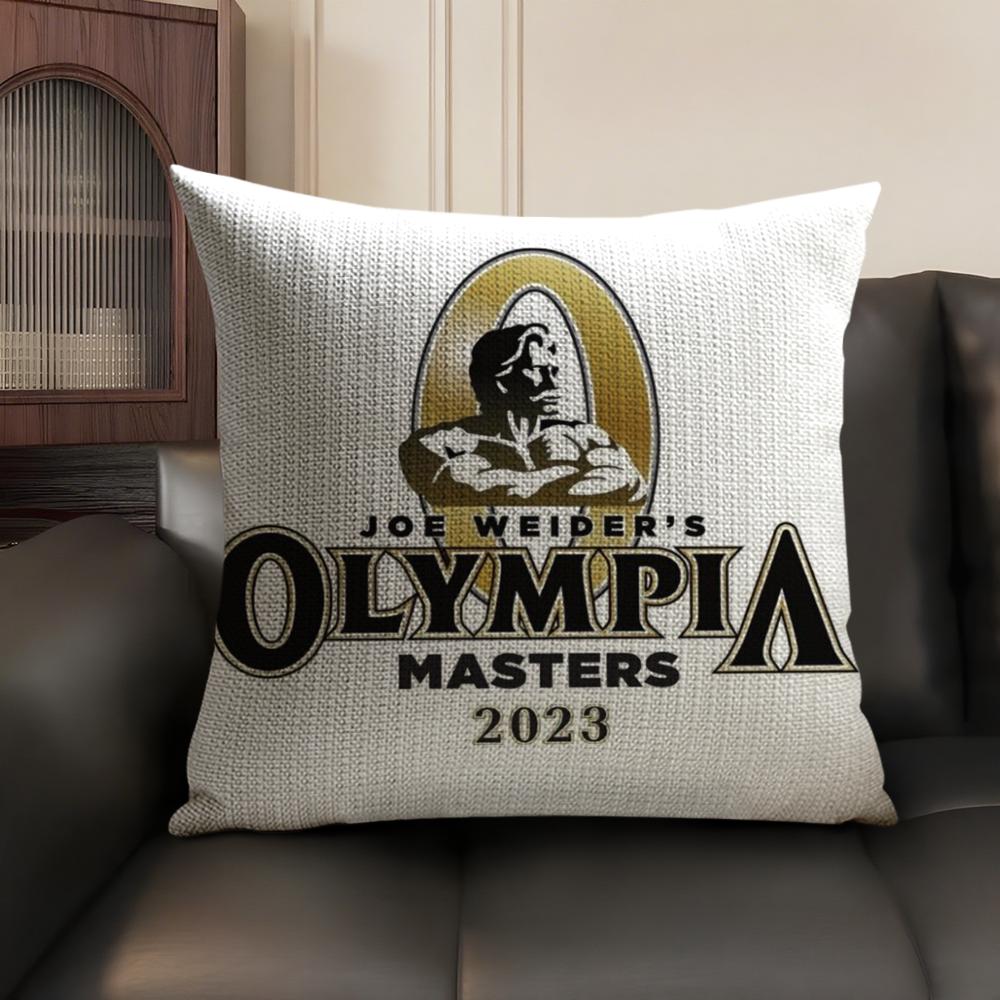 Brand M-Mr. O-Olympia Cushion Cover Summer Breathable Linen Organic Fabric Double-Sided Printing Sofa Pillow Case Home Decor