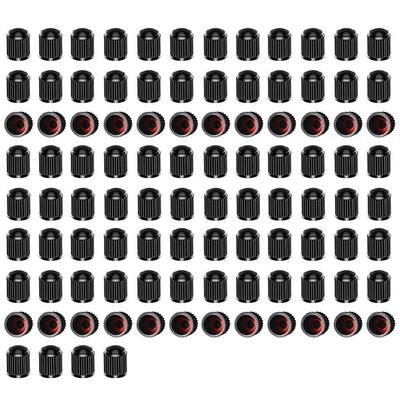 100 Pieces Tire Valve Caps Stem Tires Valves Dust Caps for Bicycles