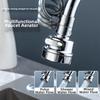 Retractable Faucet Extender with 3 Water Modes for Kitchen Sink Sprayer Silver 81x52x27mm ABS PC Fit Most Faucets