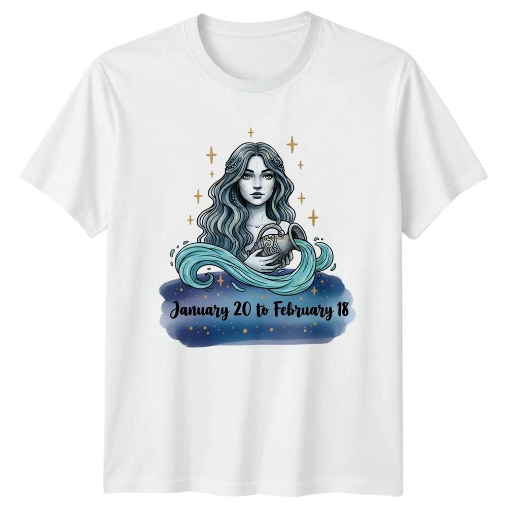 January 20 To February 18 Unisexs TShirt Aquarius Astrology Gift For Her S