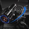 18W 3.1A Car Charger Dual USB Fast Charging QC Phone Charger Adapter For iPhone 16 Pro Max 13 14 15 Pro Xiaomi Samsung Huawei