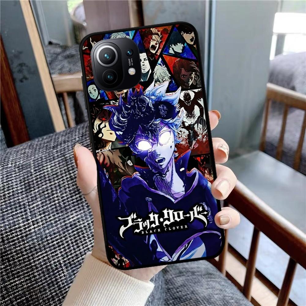 Black Clover Phone Case For Xiaomi Mi 5X 8 9 10 11 12 Lite Pro 10T PocoX3pro PocoM3 Note 10 Pro Lite