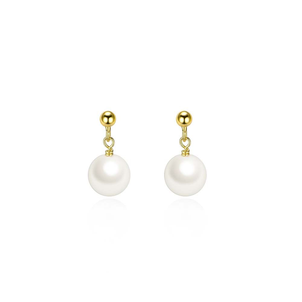 

Jewelry Artificial Pearl Temperament Metal Women Stud Earrings Drop Earrings Korean Dangle Earrings золотой