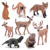 Pvc Forest Monkey Rabbit Fox Deer Figures Collection Realistic Static Models For Classroom And Display
