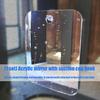 Acrylic Shaving Mirror with Suction Cup Smooth Fogless Bathroom Shower Mirror for Bathroom Bedroom Easy To Use