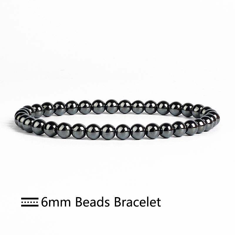 No Magnetic Black Colorful Hematite Bracelet Health Care Hematite Bracelets Women Vigour Natural Stone Bracelet Jewelry Pulsera