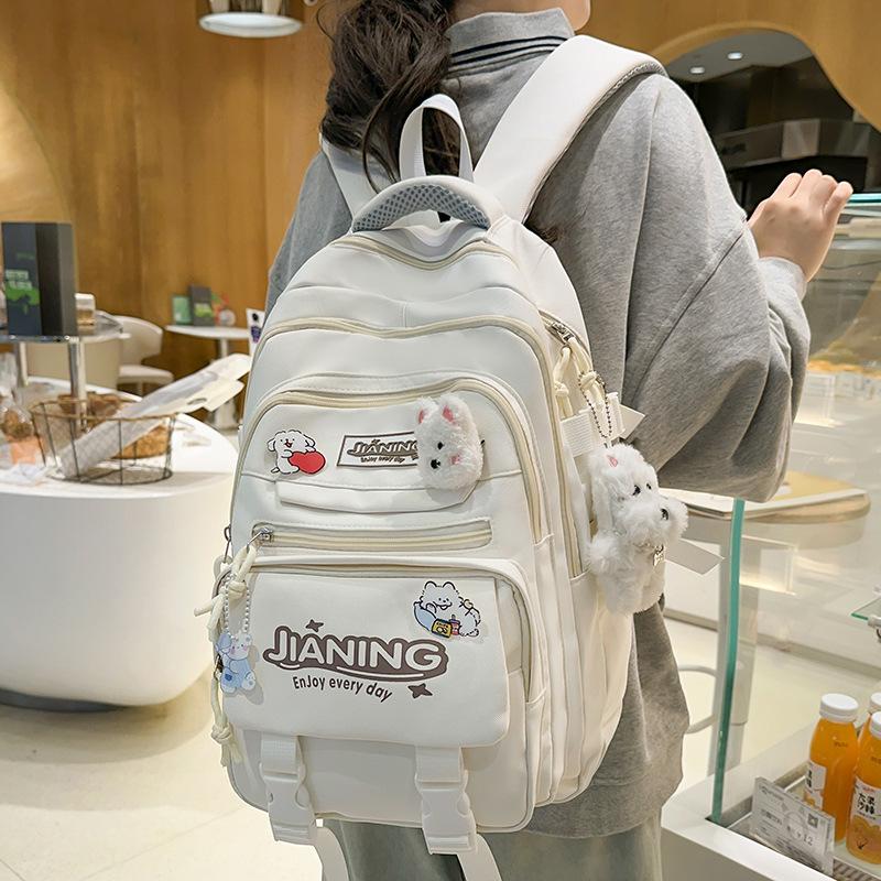 School bag Children's elementary school students Girls Junior high school students High school students Two-piece set Backpack