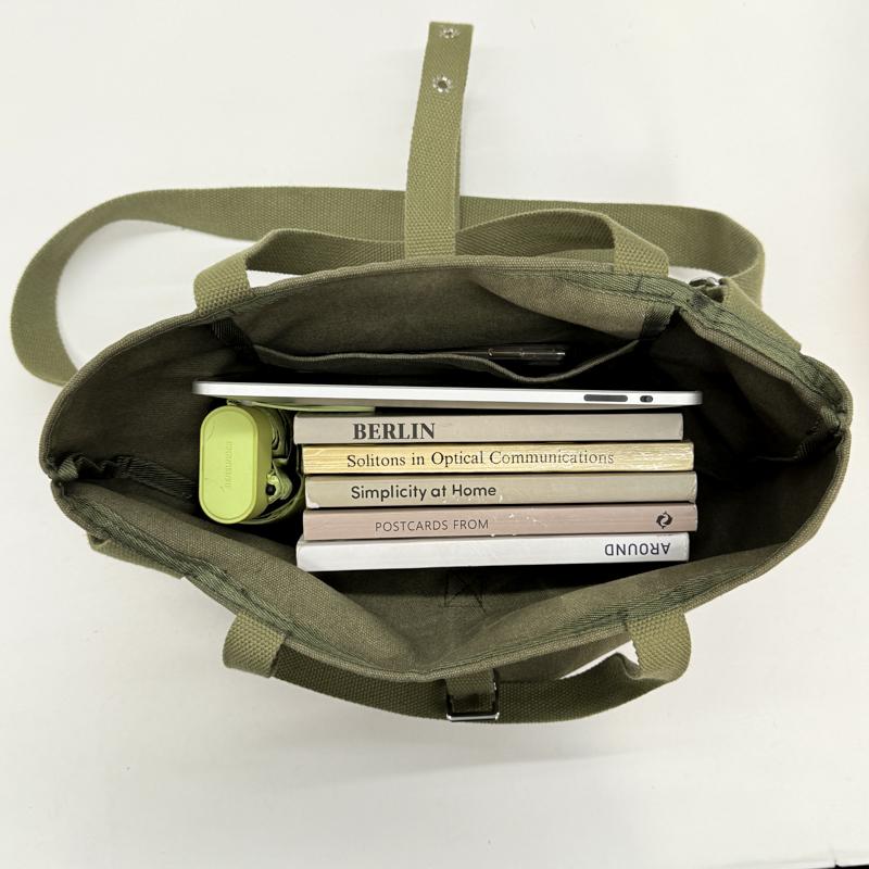 Borsa a Tracolla/Crossbody da Donna in Tela di Grande Capacità a Colore Singolo