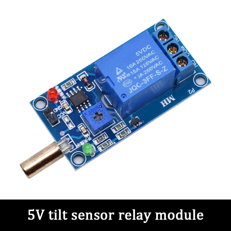

LIZAO SW520D 1CH Relay Tilt Sensor Module 5V 12V Golden Ball Switch For Arduino Projects