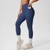 Fashion Nude Feel Beauty Back Cross Bubble Wrap Sports Bra High Waist Hip Lift Pocket Sports Yoga Pants Fitness Suit Women