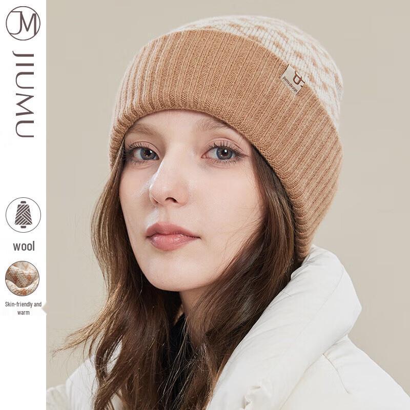 JIUMU Women s Wool Knit Beanie One Size